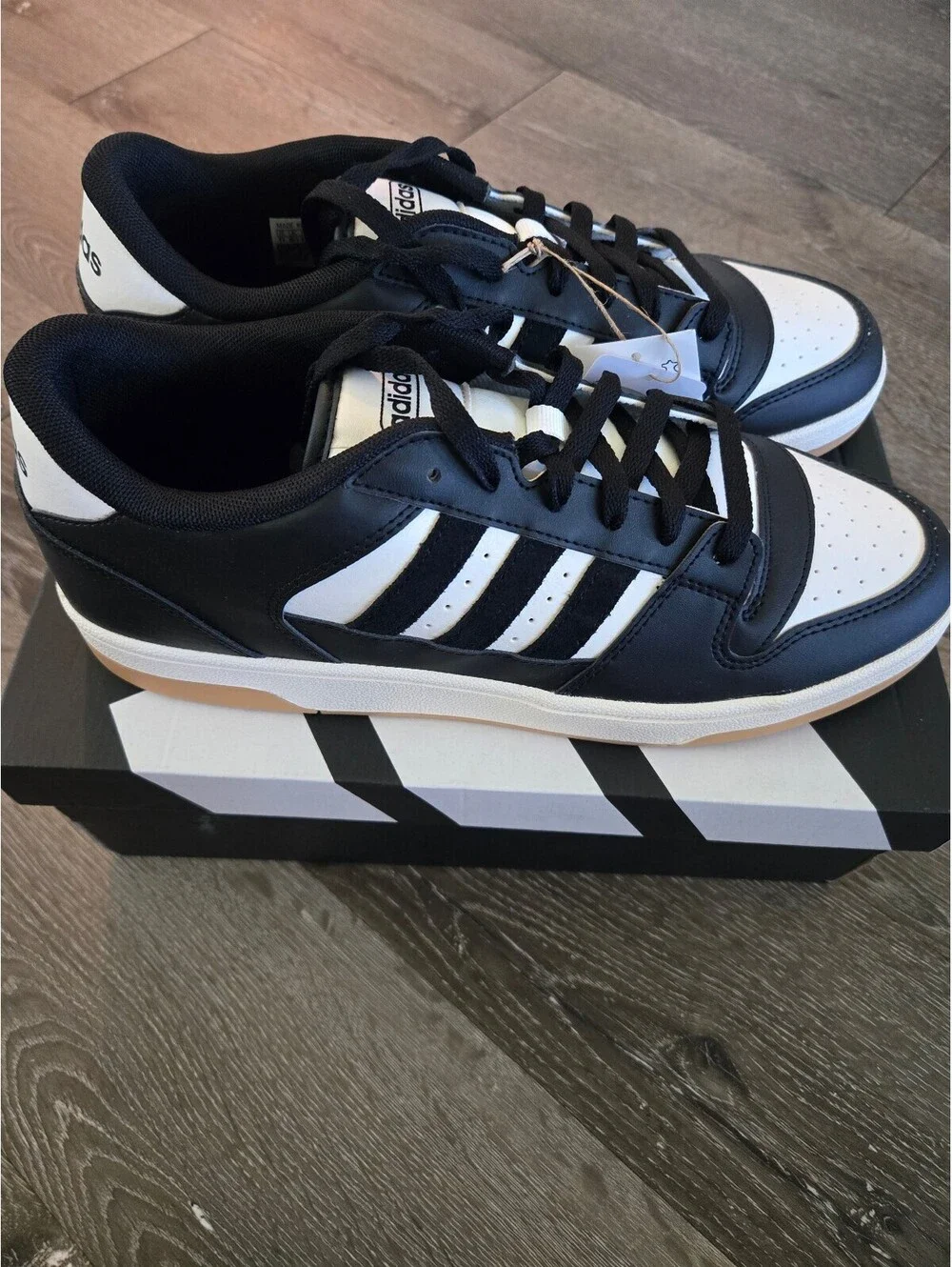 adidas Break Start IH7963 Black White Gum Men's 11 Women's 12 New